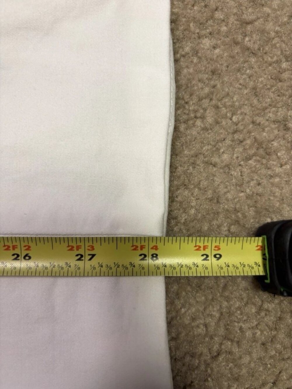 Tommy Hilfiger Women's Pants White Sz 12 Flat Front Chino Cotton 28" Inseam - Picture 10 of 11